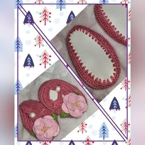 Newborn Crochet Hand Crafted Slippers Shoes Moccassins Size 0 $20
